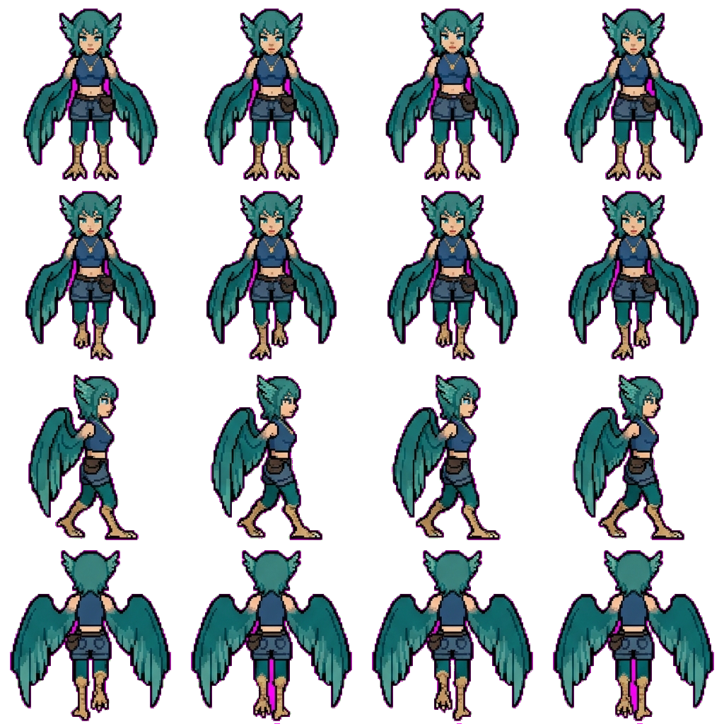 Aeris movement sprite