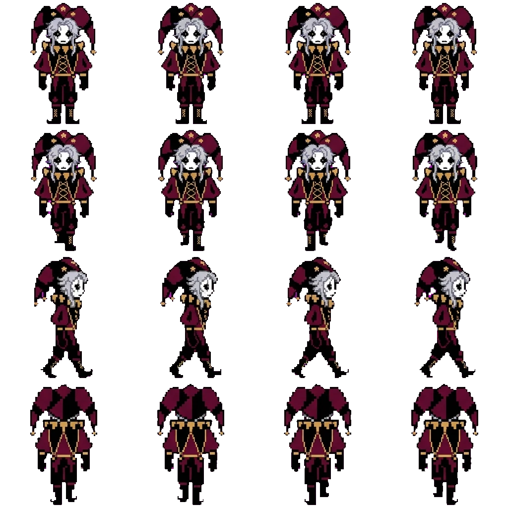 Pierrot movement sprite