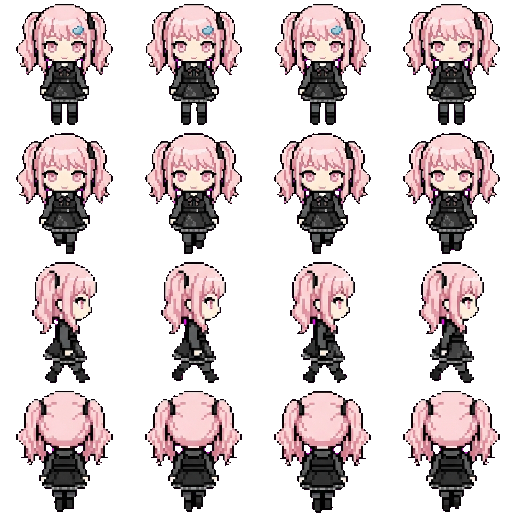 Mizuki Akiyama movement sprite
