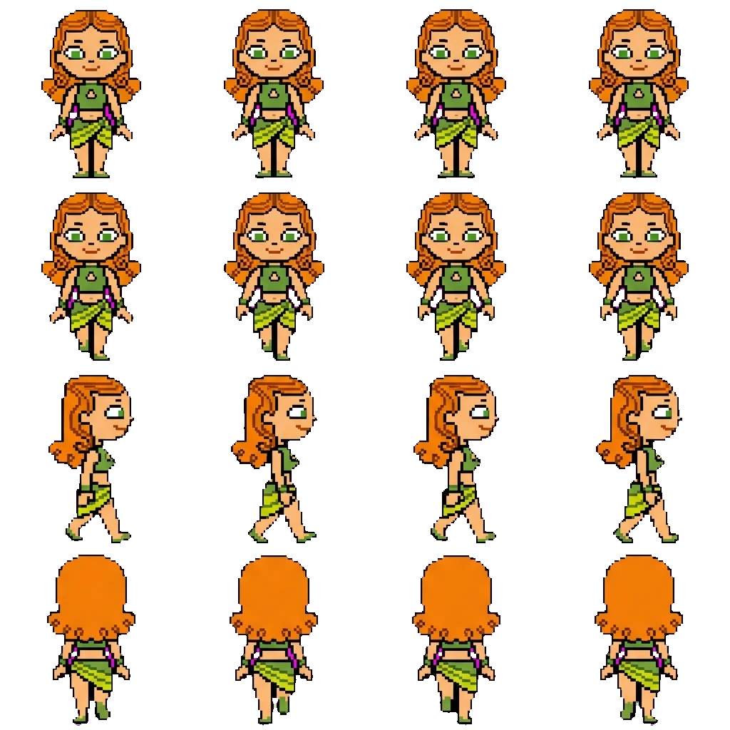 Izzy movement sprite
