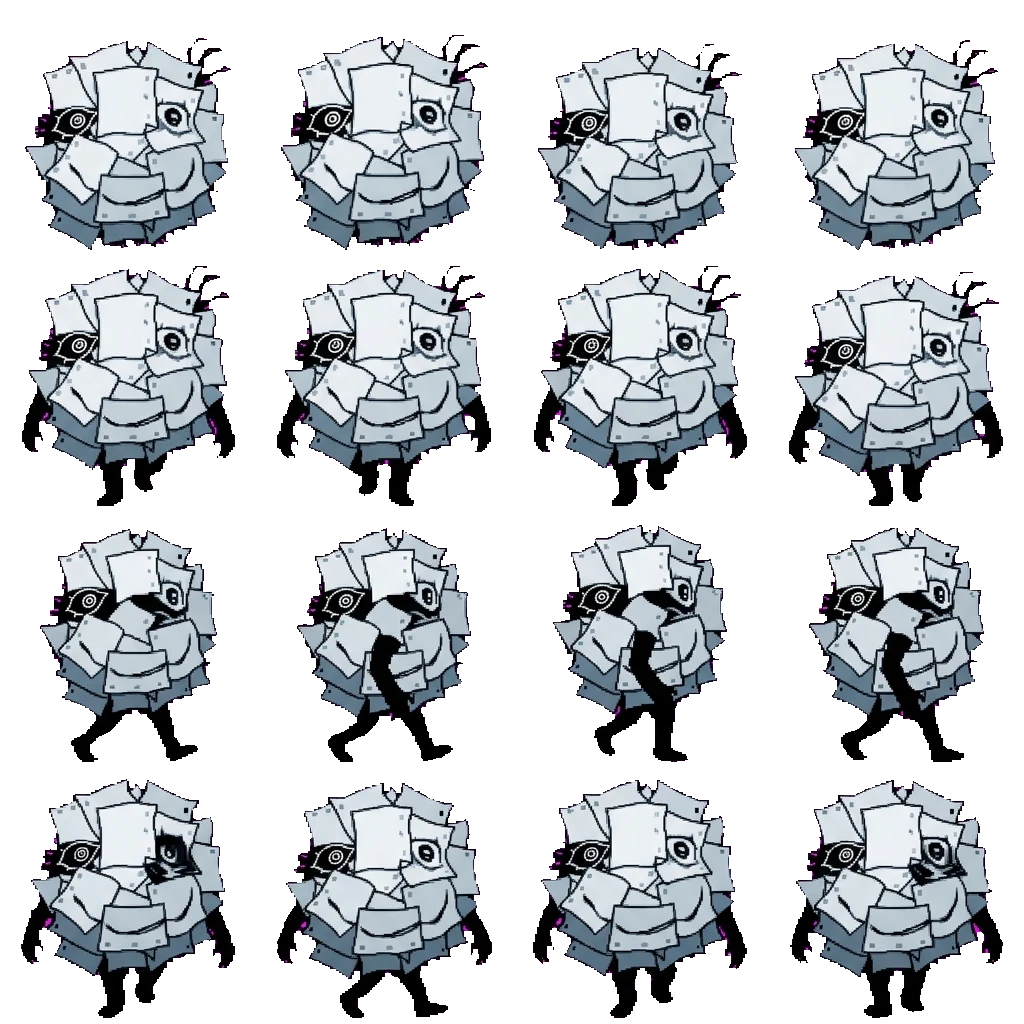 Scribbles movement sprite