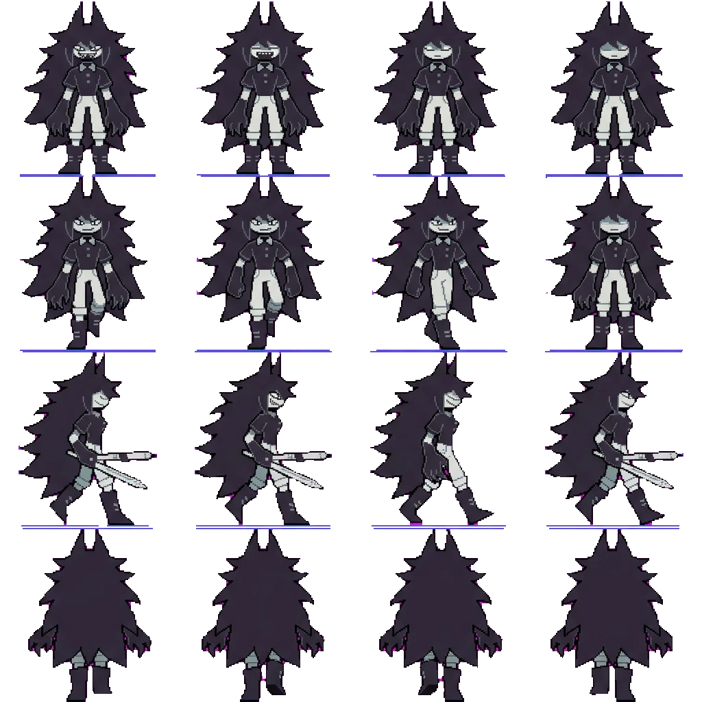 Miss Circle movement sprite