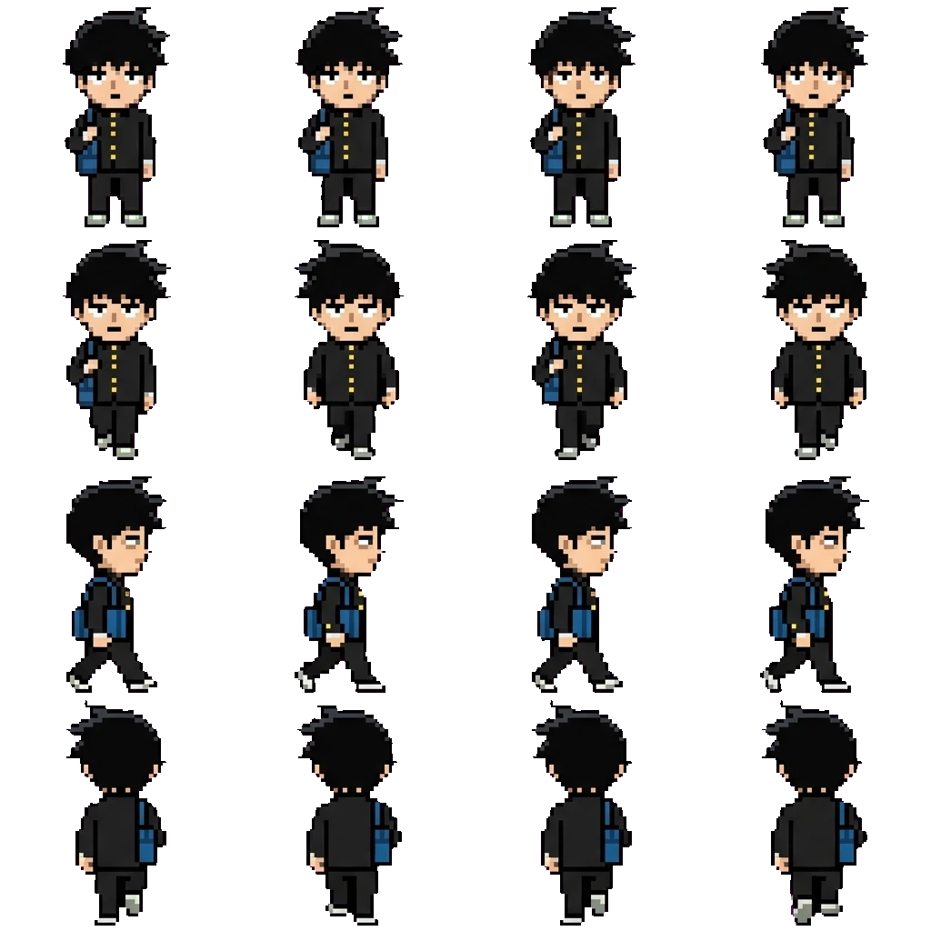 Ritsu Kageyama movement sprite