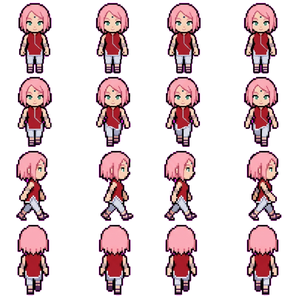 Sakura uchiha movement sprite