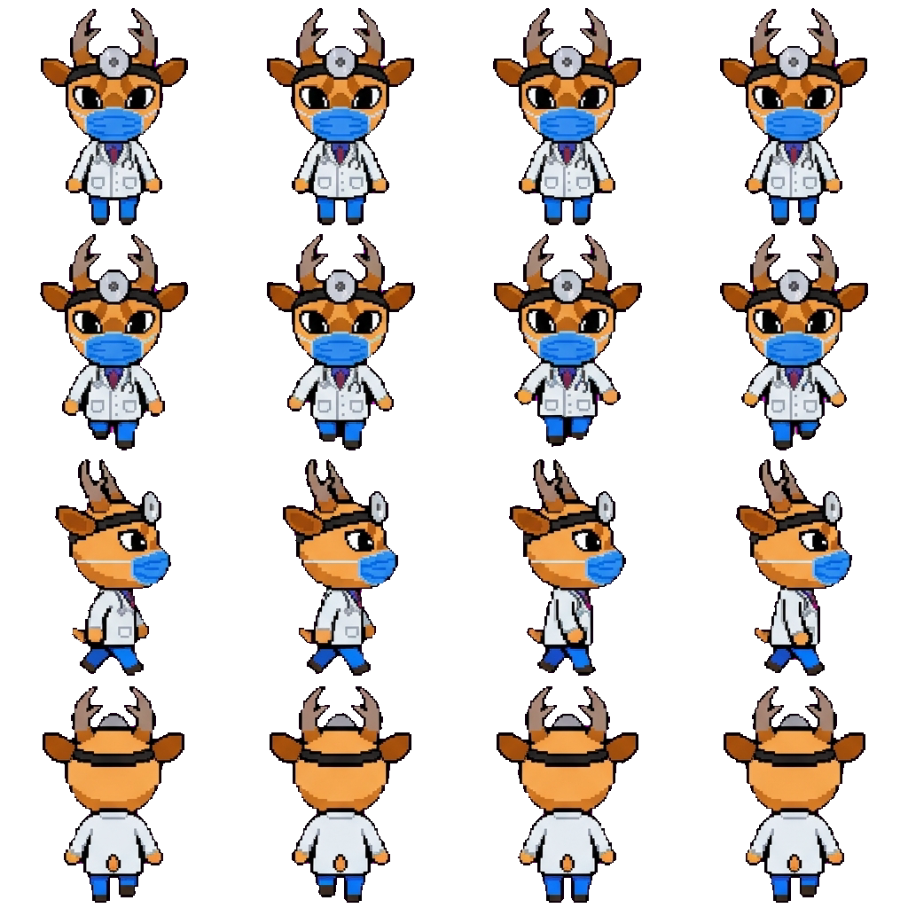 Dr Harlow movement sprite