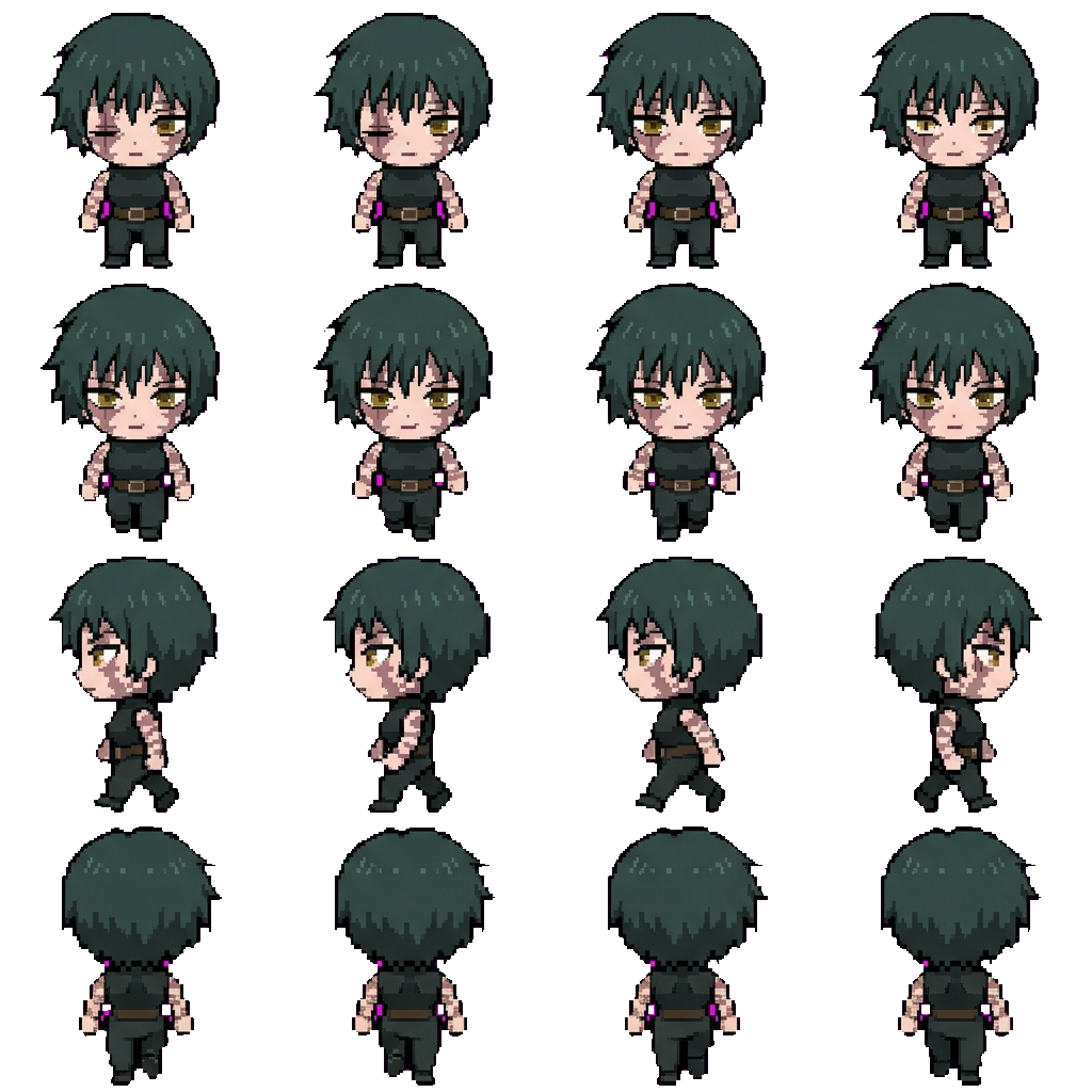 Maki Zen'in movement sprite