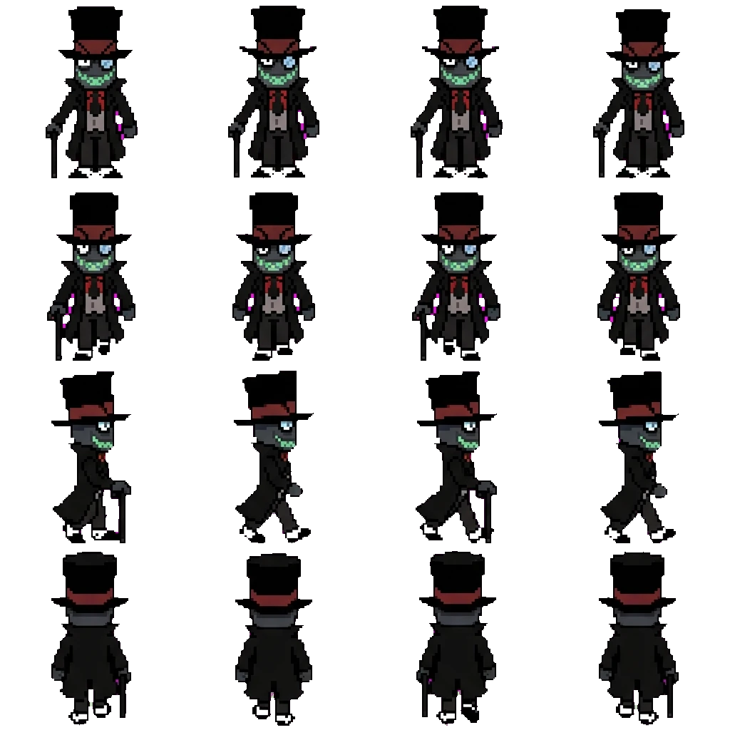 Lord Black Hat movement sprite