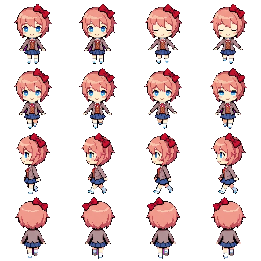 Sayori movement sprite