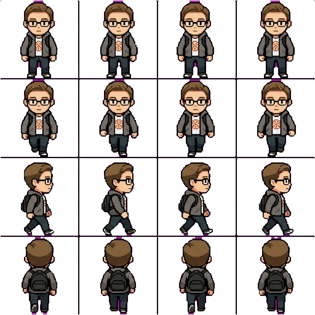 Peter Parker movement sprite