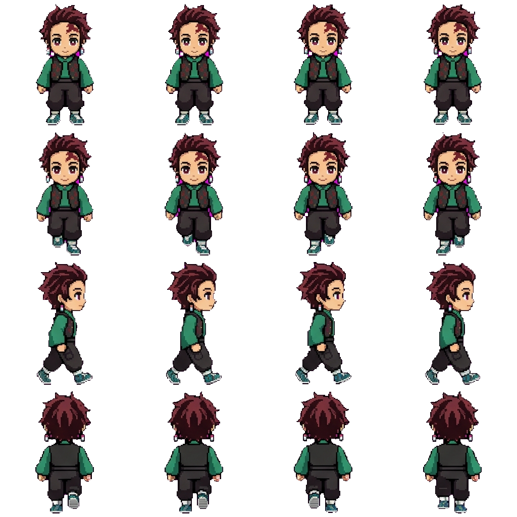 Tanjiro movement sprite