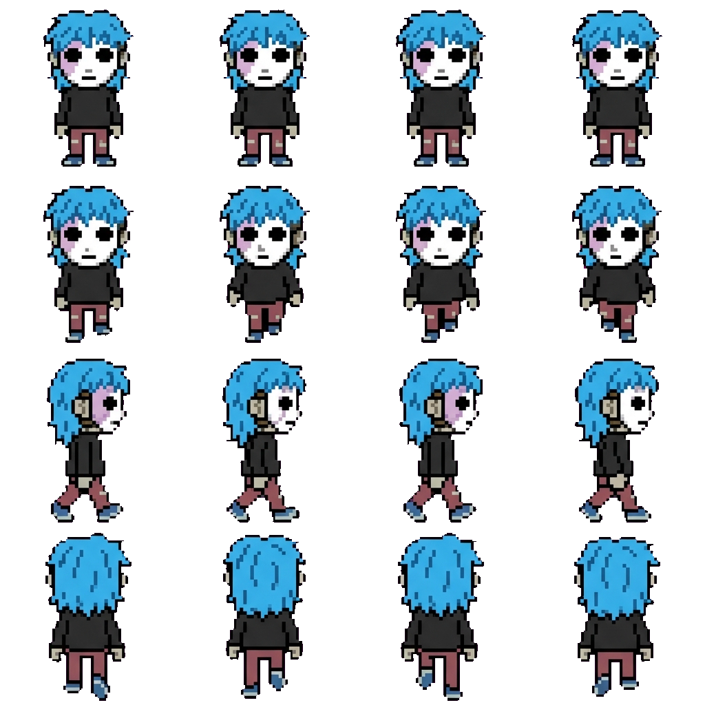 Sally face movement sprite