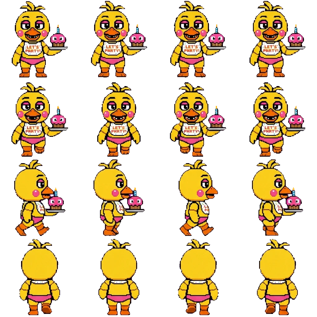 Toy Chica movement sprite