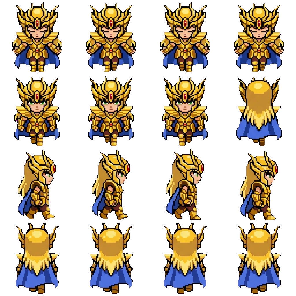 Shaka de Virgo movement sprite