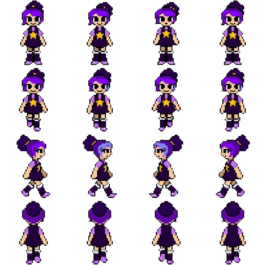 Lily Love Braids movement sprite