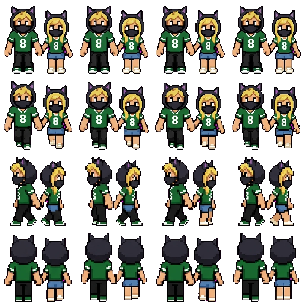 Caleb and Yussy movement sprite