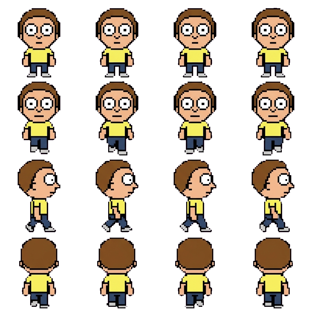 Морти movement sprite