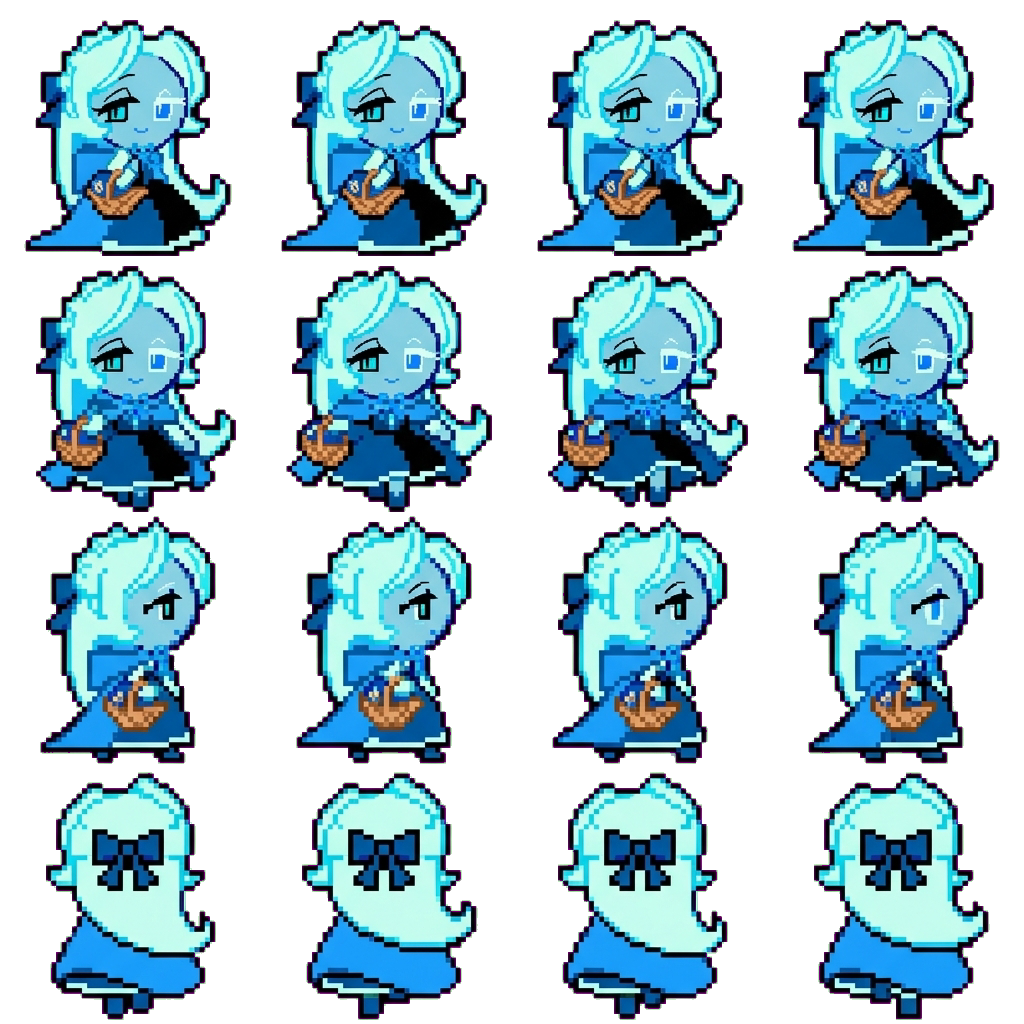 Lady In Azure movement sprite