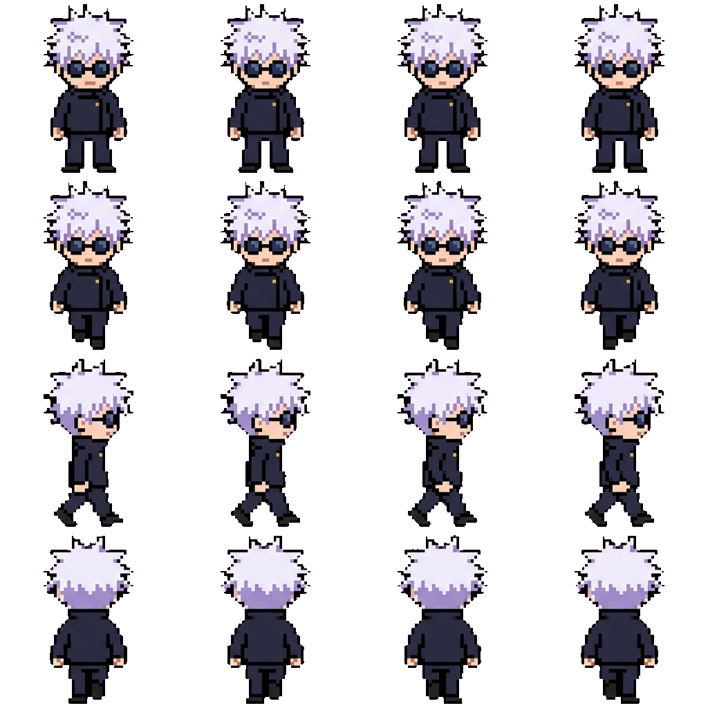Satoru Gojo movement sprite