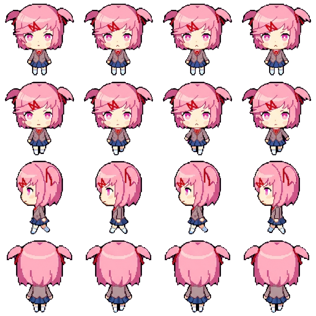 Natsuki movement sprite