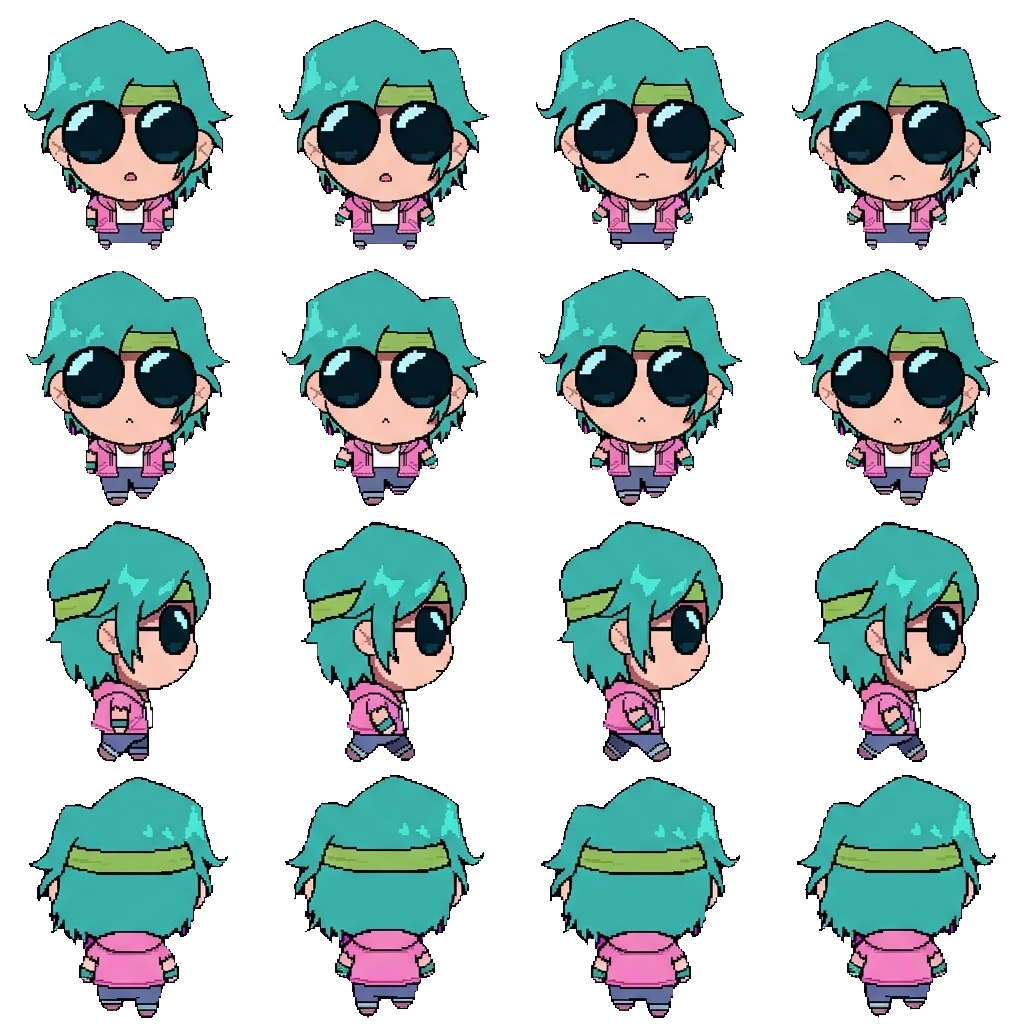 Biker movement sprite