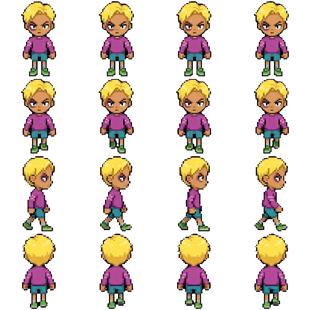 Travis movement sprite