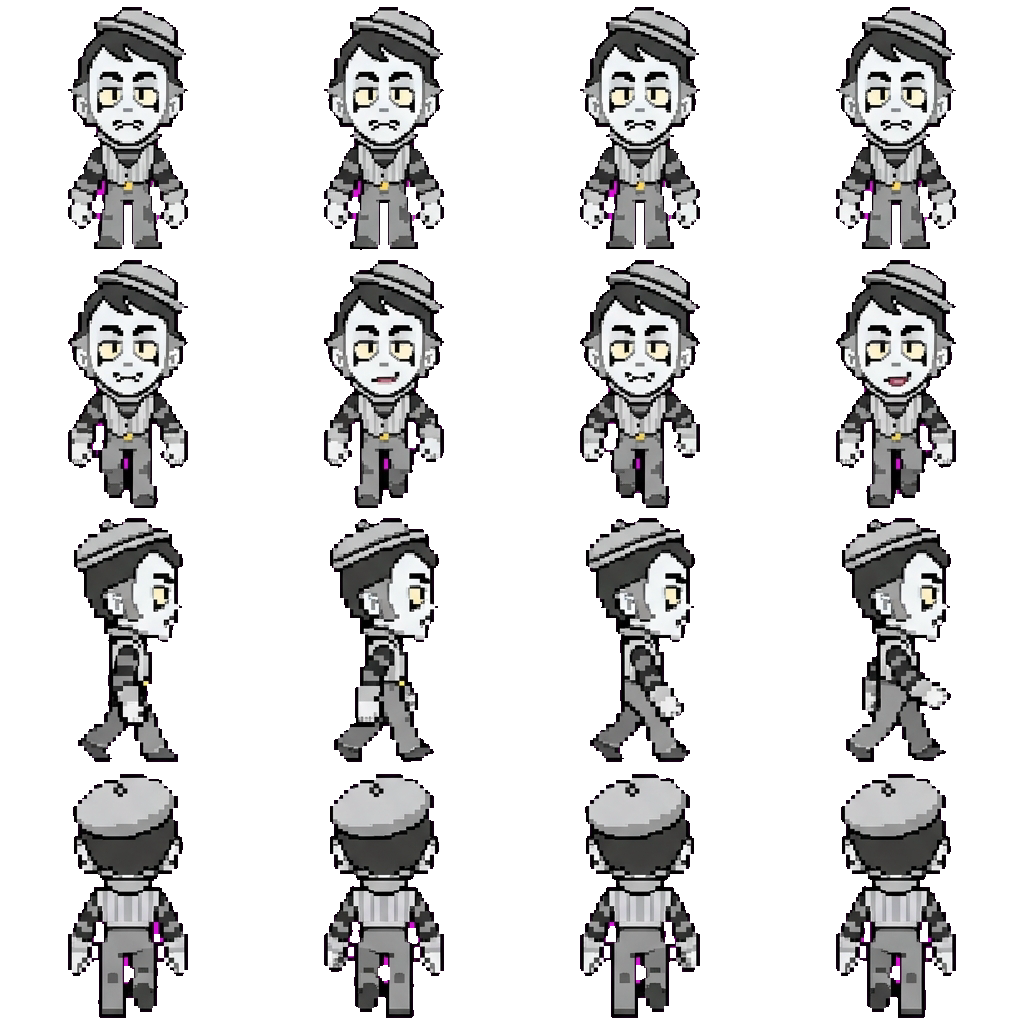 Gray movement sprite