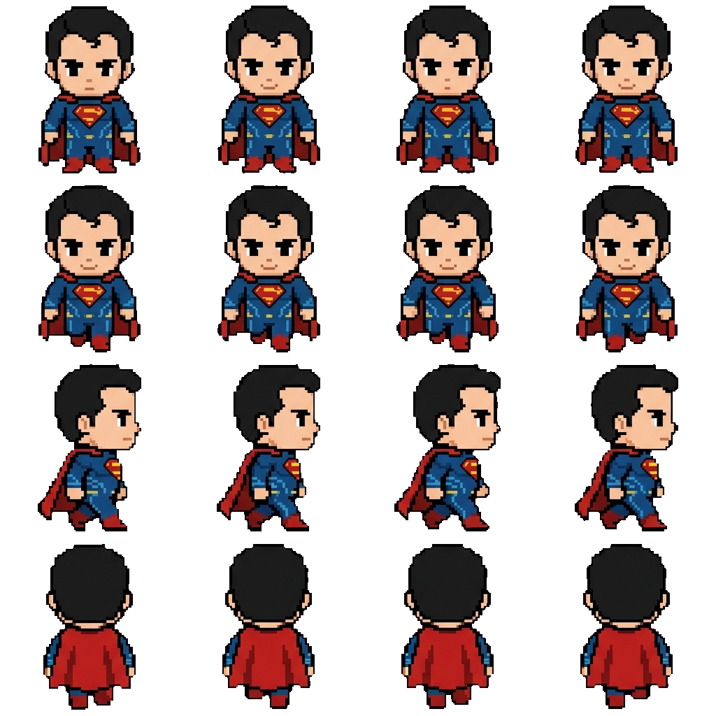 Superman (DCEU) movement sprite