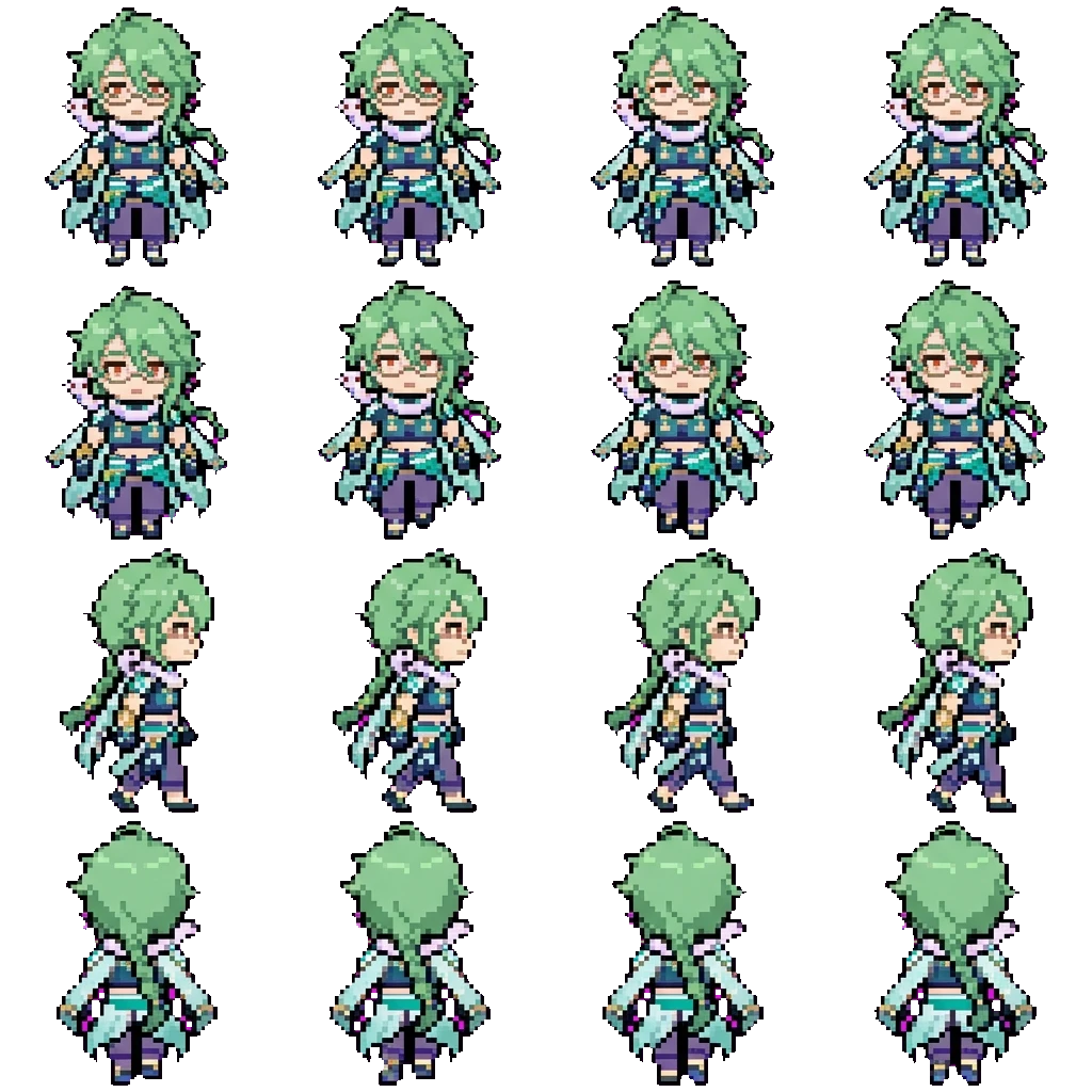 Baizhu movement sprite
