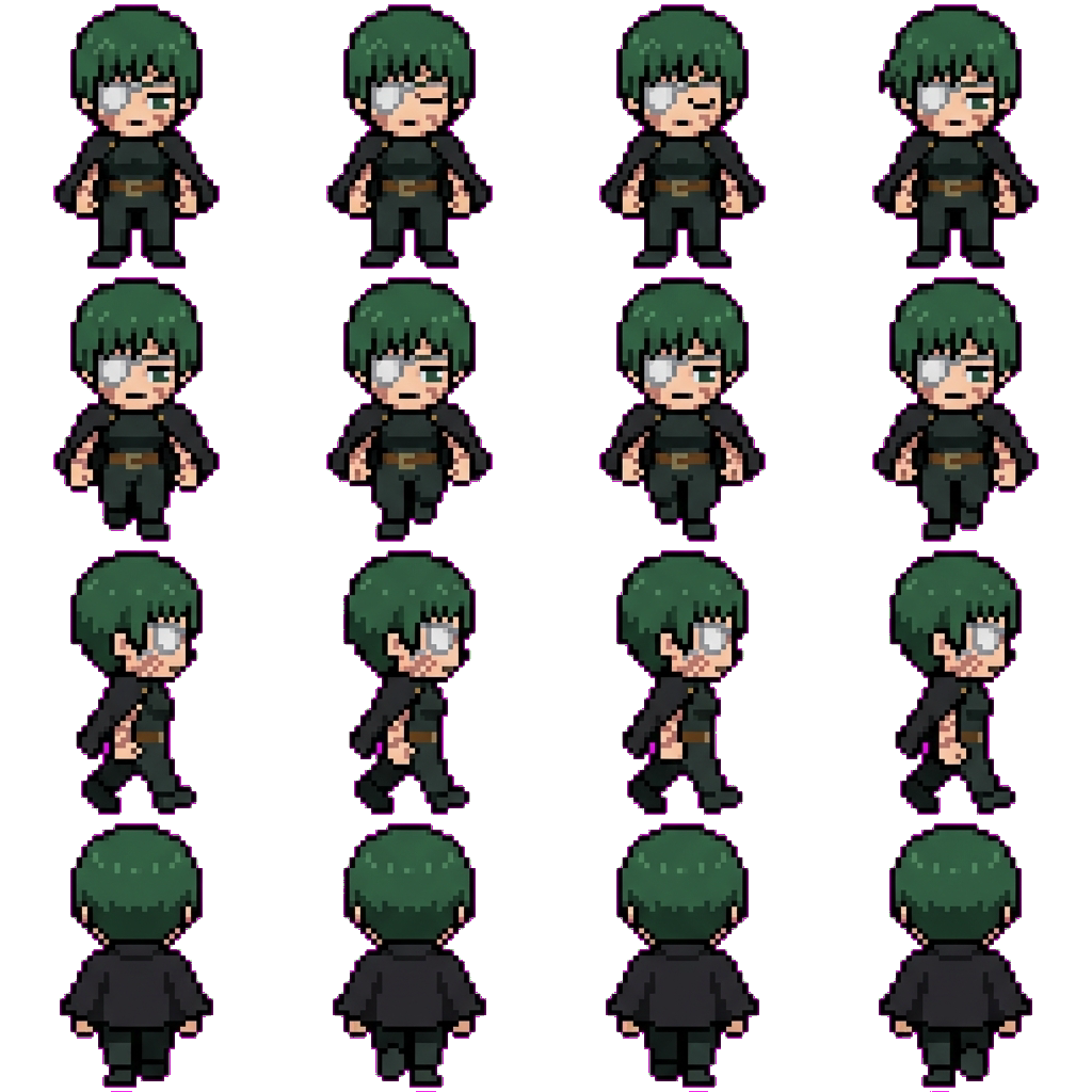Maki Zenin movement sprite