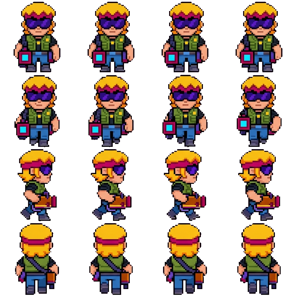 Buster movement sprite