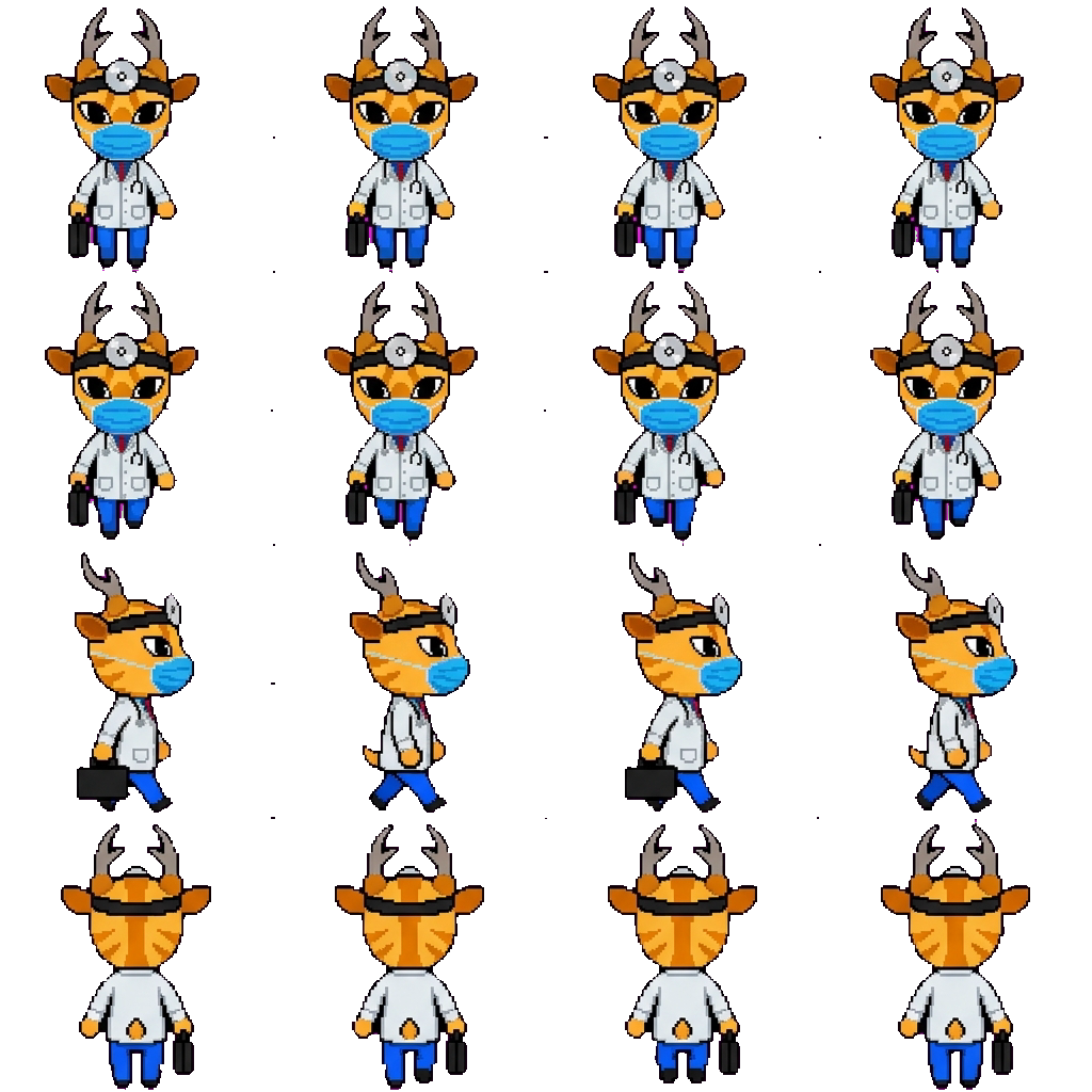 Dr. Harlow movement sprite