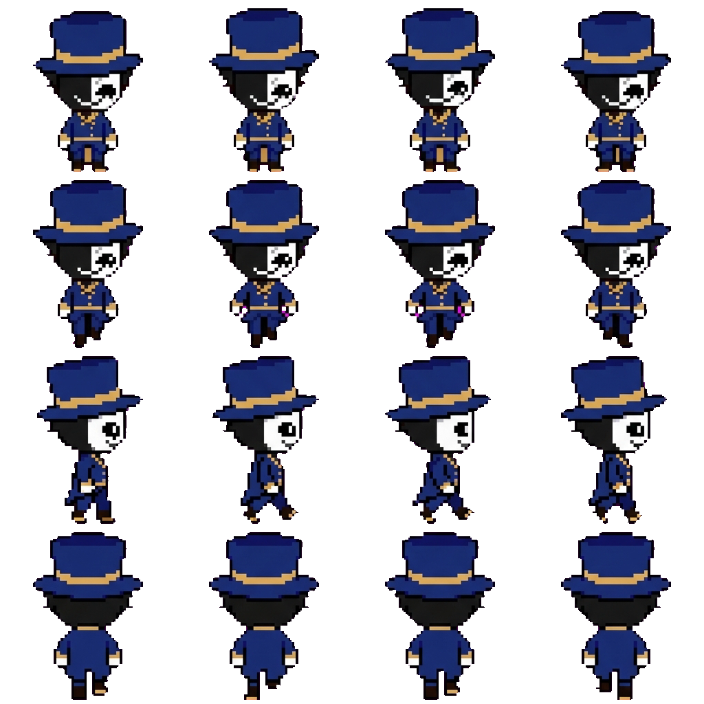 Ticket taker movement sprite