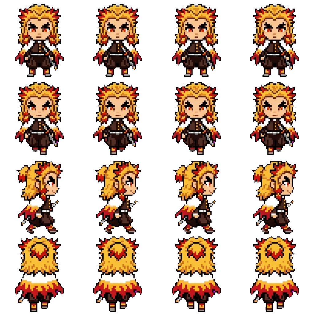 Kyojuro Rengoku movement sprite