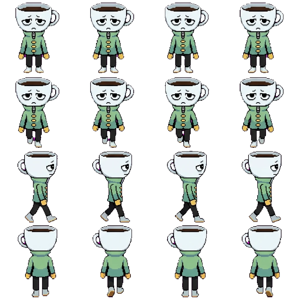 Cup movement sprite