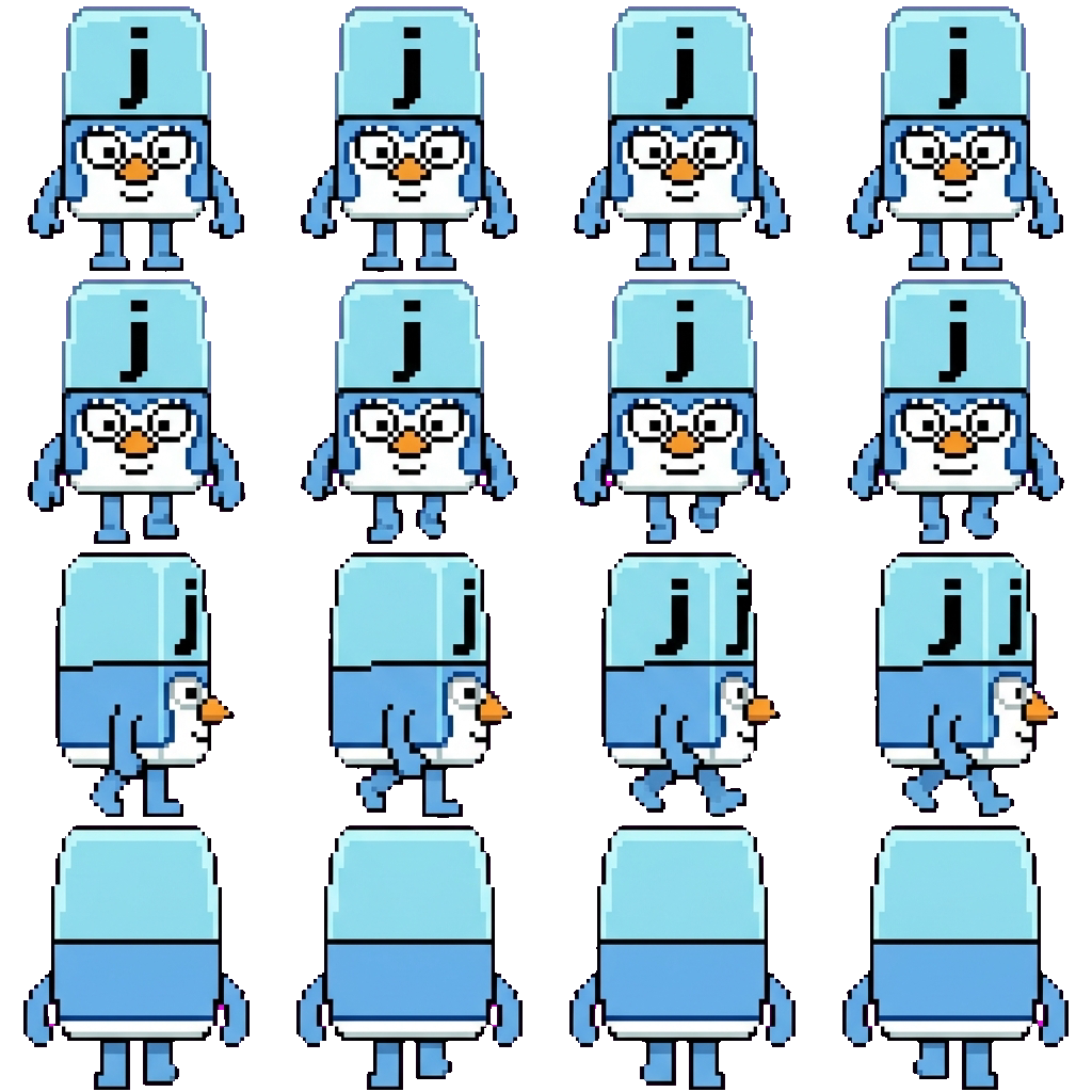 Alphablock J movement sprite