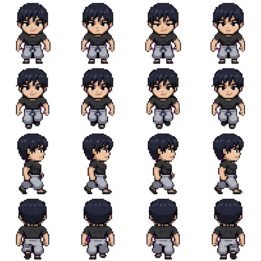 Toji Fushiguro movement sprite
