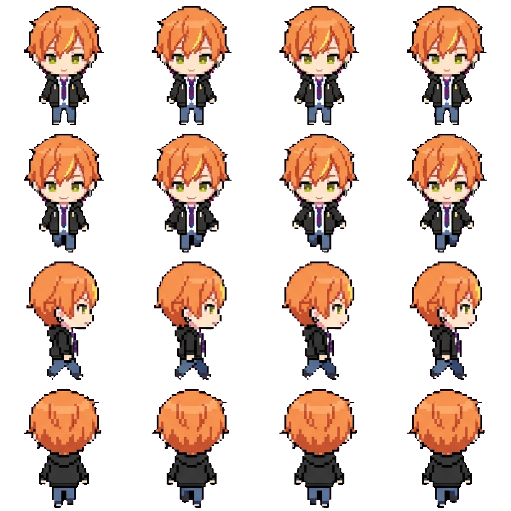 Akito movement sprite