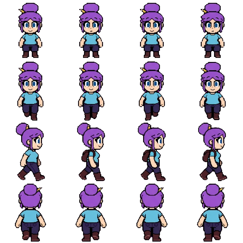Mary movement sprite