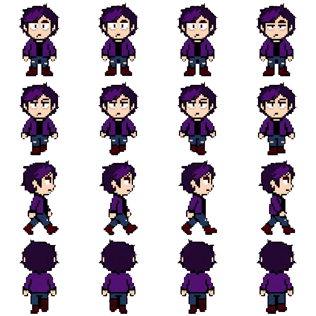 Zack movement sprite