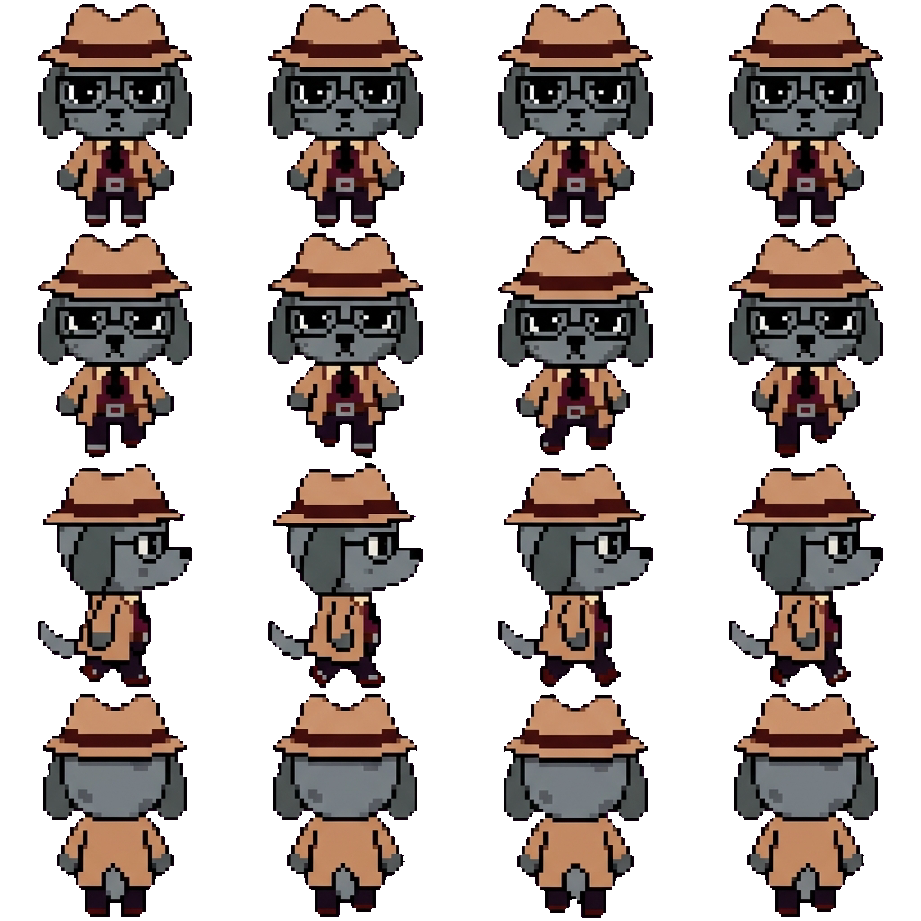 Secretary movement sprite