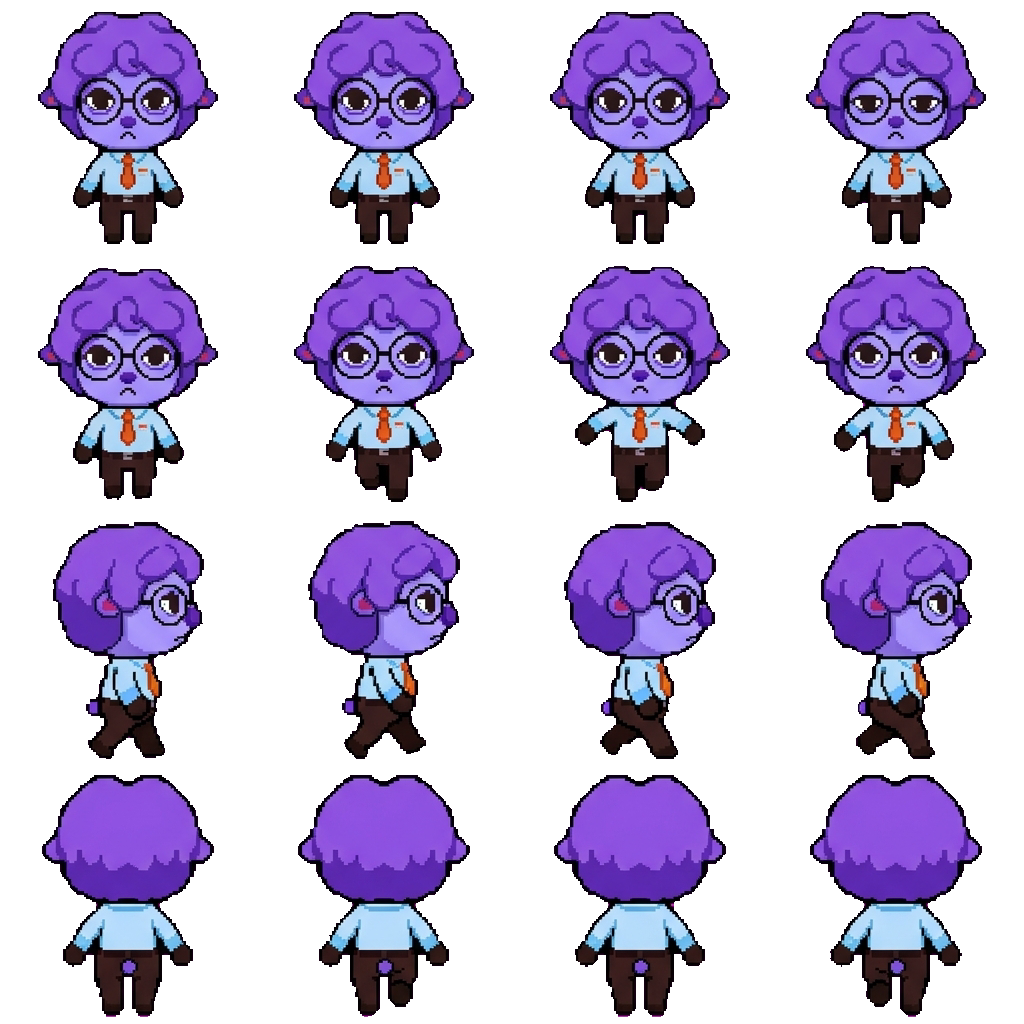 Secretary movement sprite