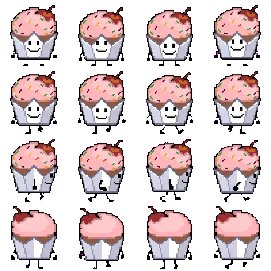 Cupcake movement sprite