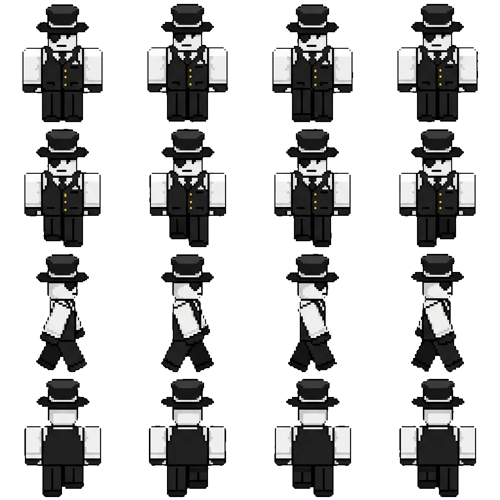 Artful movement sprite