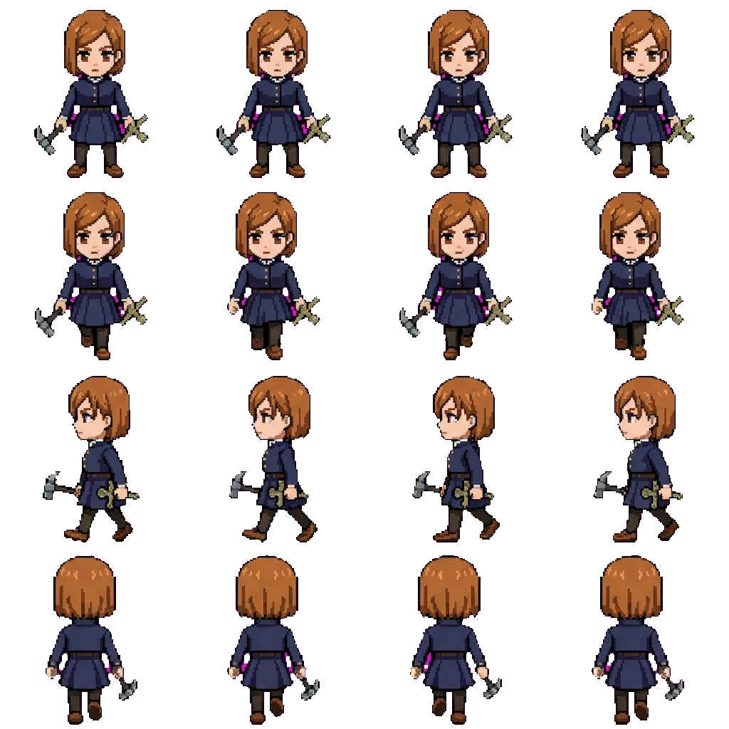 Nobara Kugisaki movement sprite