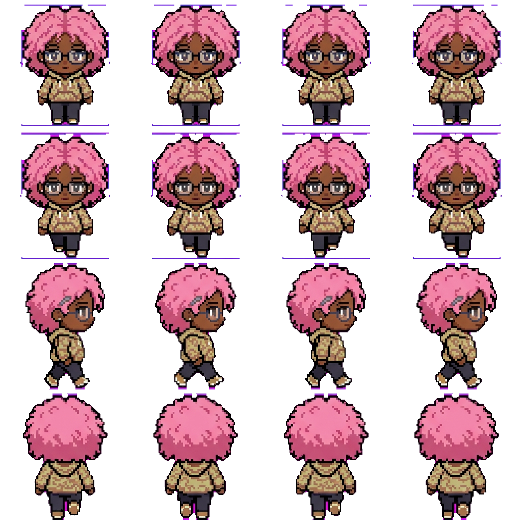 Heather movement sprite