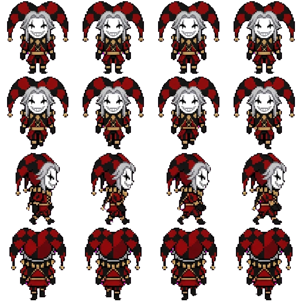 Pierrot movement sprite