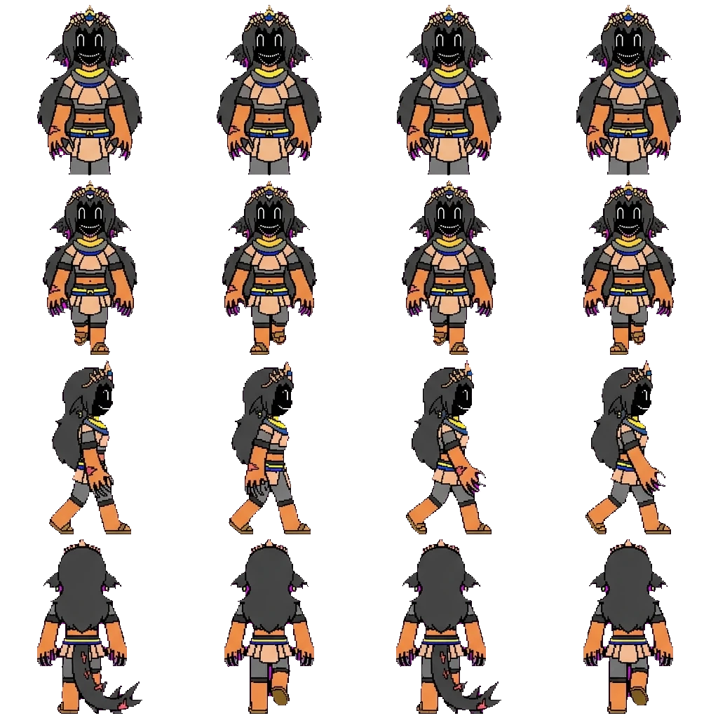Meg movement sprite