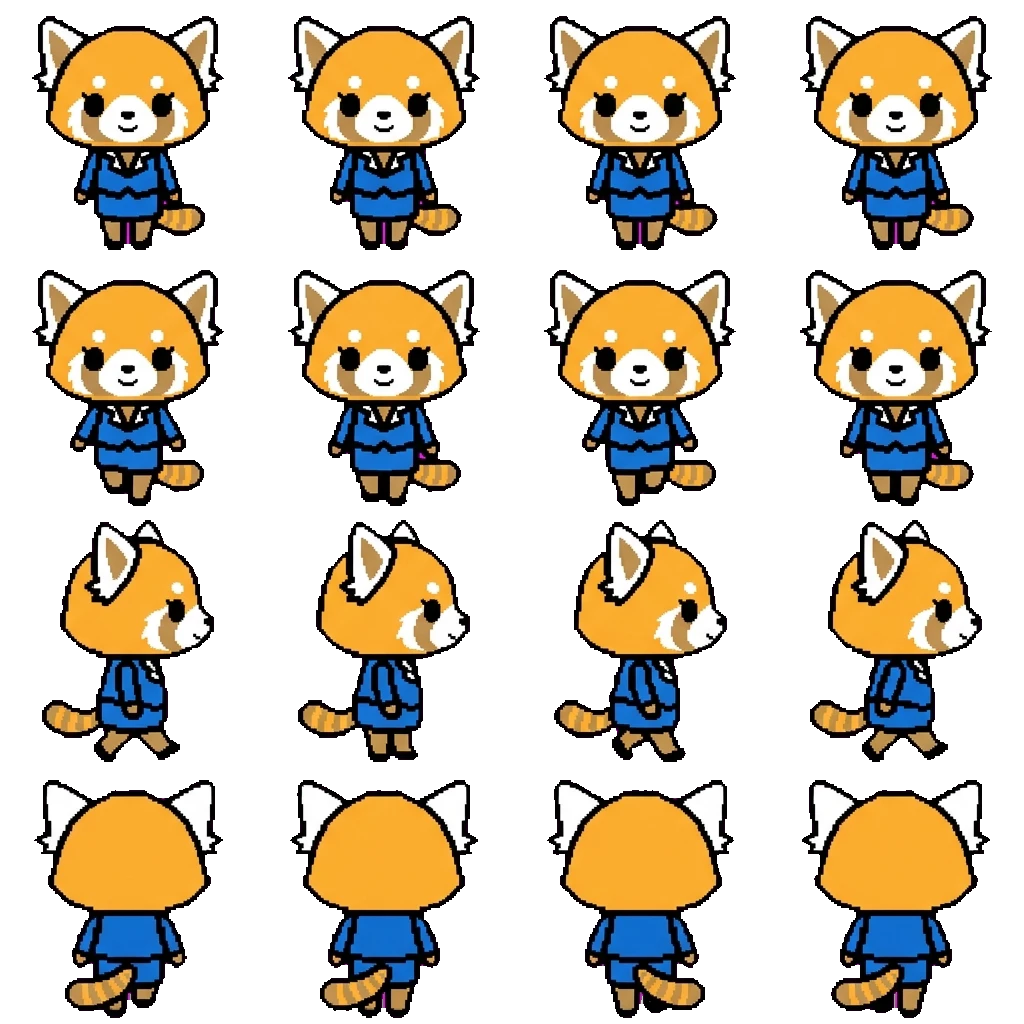 Retsuko movement sprite