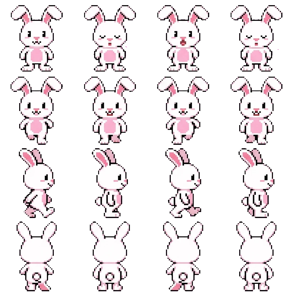 Trix Rabbit movement sprite