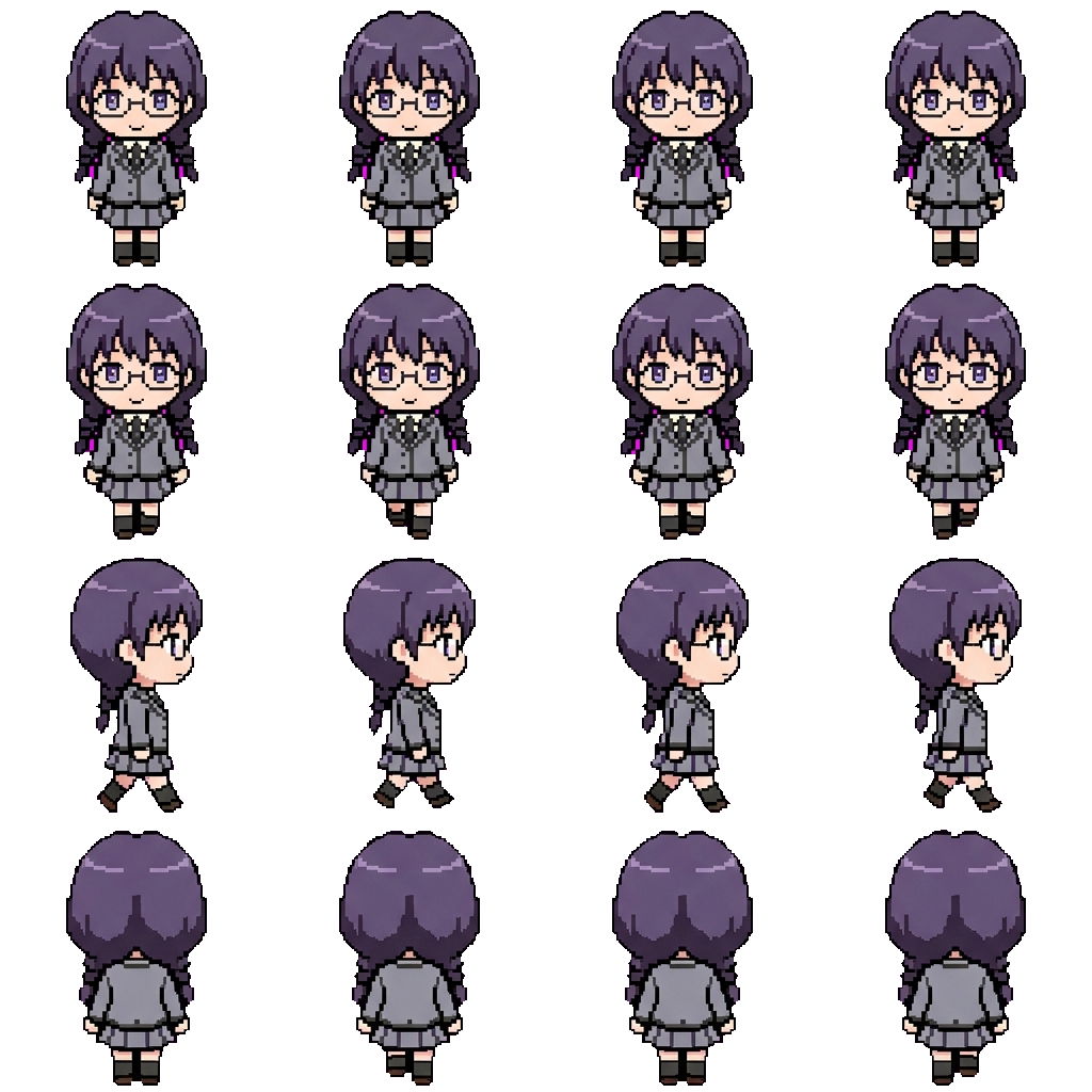 Manami Okuda movement sprite